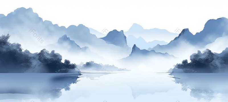 水墨山水画意境手绘背景图,插画/手绘图,插画/手绘图库,插画/手绘图下载,插画/手绘
